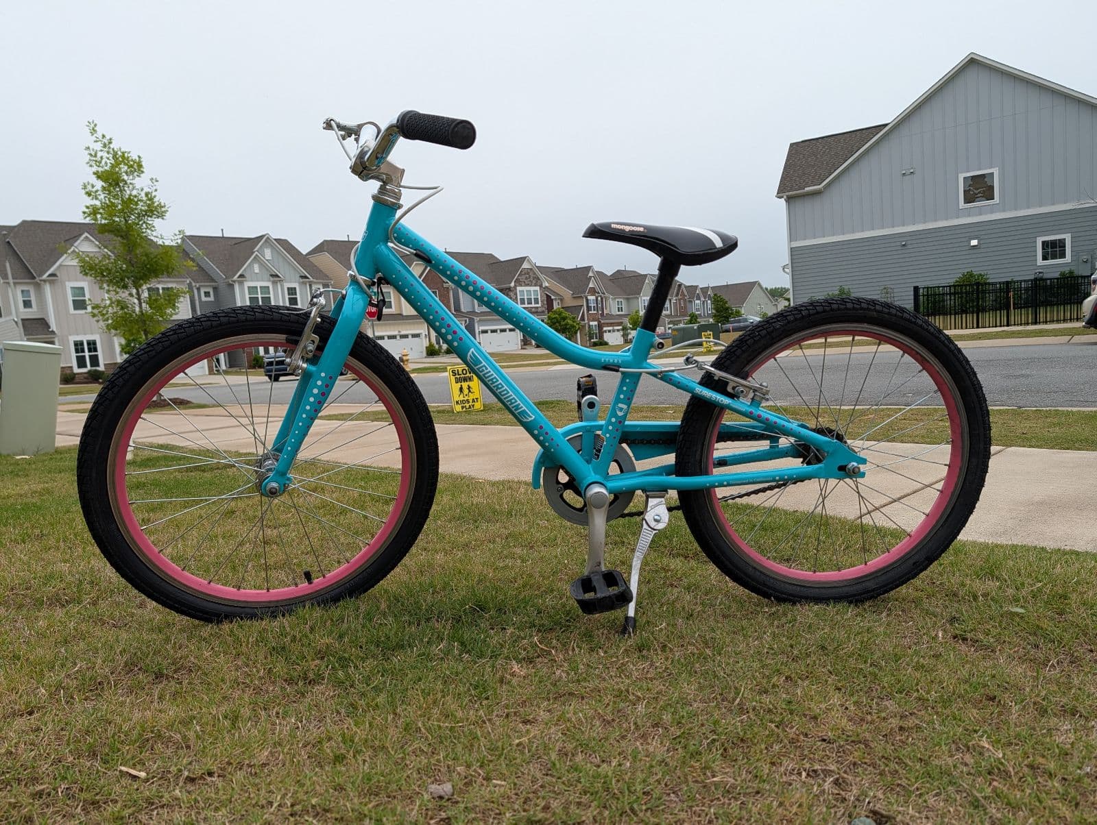 Guardian "Ethos" Kids' Bike - 20-inch Wheels - Teal/Pink — thumbnail 3